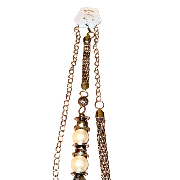 LAST🔥HP🔥Mother of Pearl Vintage Style Metal Chain Belt - Picture 11 of 13